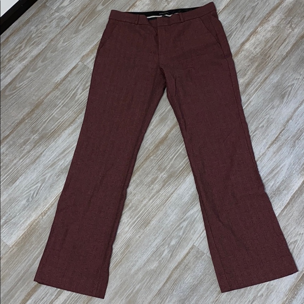 maroon dress pants